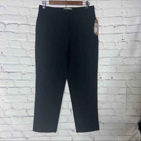 NWT Ports 1961 High Rise Cropped Wool Black Trousers Size 6 - Picture 1 of 9